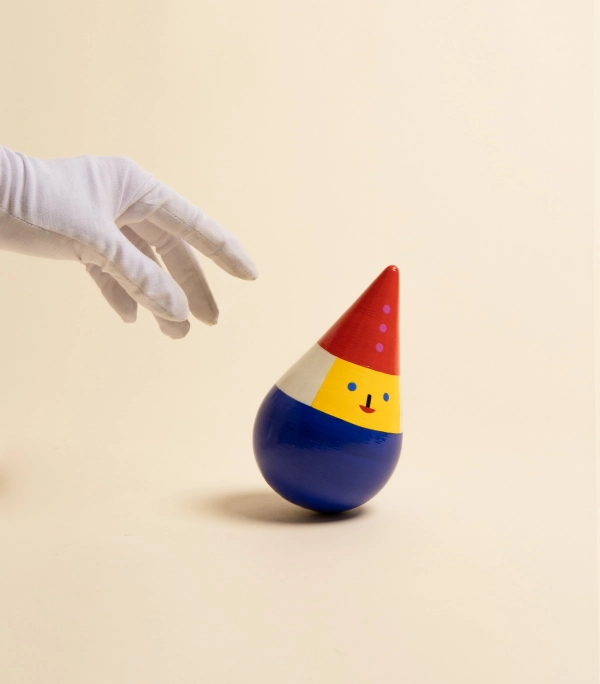 Неваляшка – Синяя капля, со звоном | Kotok toys