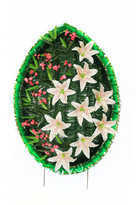 М0118 Венок с лилиями