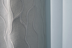 Ткань Портьера Ажур (Mesh) голубой 275x260 Garda Decor