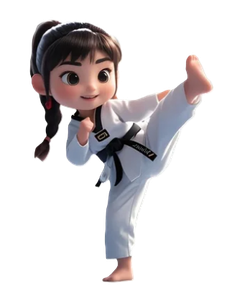 Брелок TKD акриловый Девушка с косой