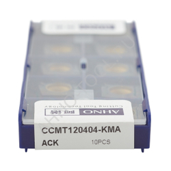 Пластина твердосплавная ISO CCMT120404-KMA ACK20E AHNO по чугуну, получистовая