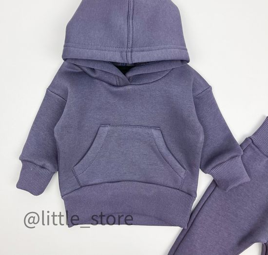 Комплект из футера с начесом "Simple" Графит