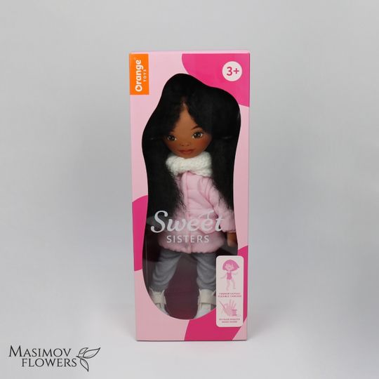 Кукла Тина в розовой курточке