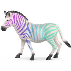 Schleich - Зебра с радужным рисунком 90th Anniversary Edition 72265