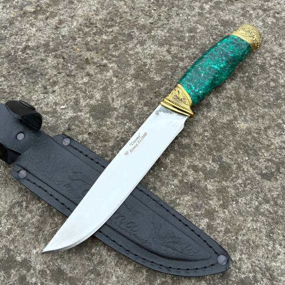 Нож туристический ковка х12мф кизлярский