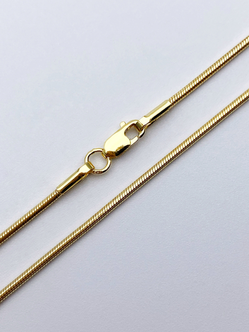 Цепь из серебра/Снейк/Позолота/Со вставкой спаси и сохрани