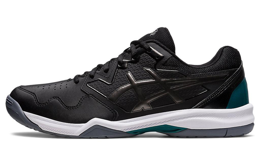 Asics Gel-Dedicated 7 comfortable wear-resistant low-top tennis shoes men's black and green