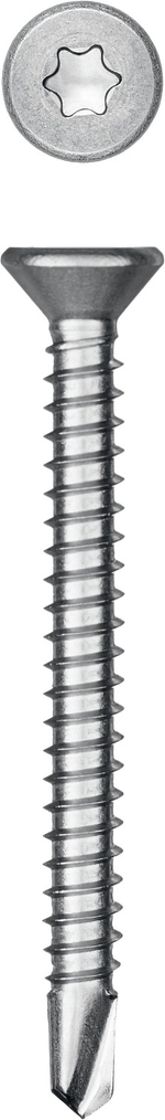 KRAFTOOL DS-C, 50 х 4.8 мм, А2, сверло, потайная головка, ТХ25, 150 шт, саморез нержавеющий (300932-48-050)