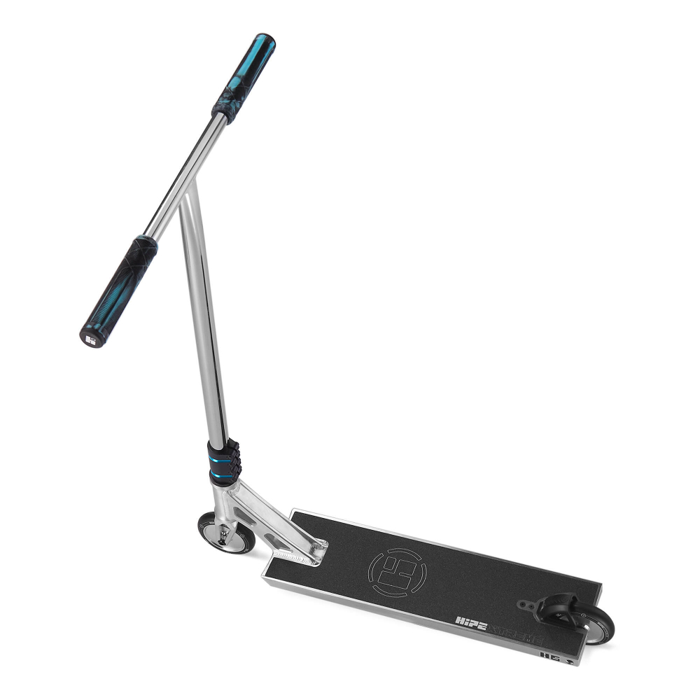 Самокат HIPExtreme H6, серебро/голубой