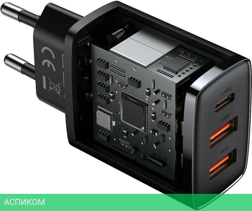 Сетевое зарядное устройство Baseus Compact Black (CCXJ-E01)