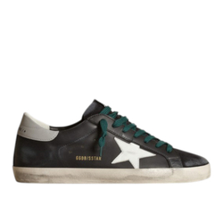 Кеды Golden Goose blue leather with white leather star