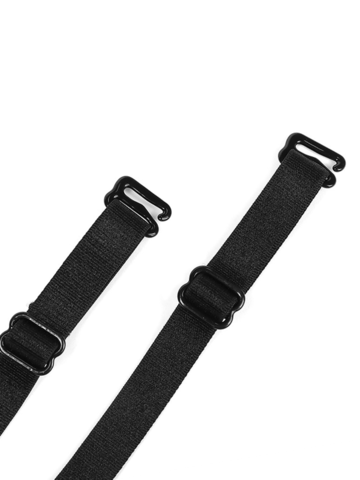 Бретели для бюстгальтера регулируемые чёрные 1пара