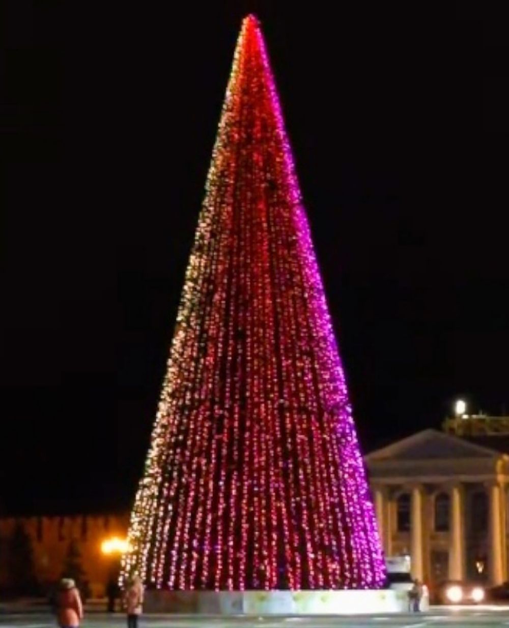 уличная rgb гирлянда на большую елку "Хамелеон"