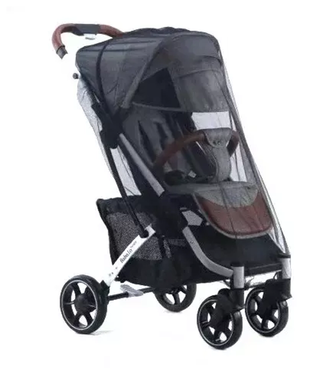 Коляска прогулочная Babalo 2022 Изумруд текстиль на чёрной раме с сумкой