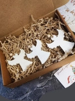 Новогодний декор ангелы 3 шт