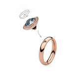 Шарм Qudo Tondo Deluxe Light Sapphire 647208 BL/RG