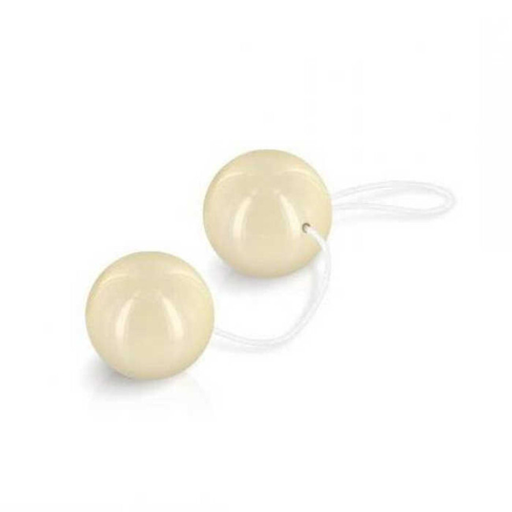 Вагинальные шарики Vibrotone Duo Balls (белый) (Цвет: Белый)