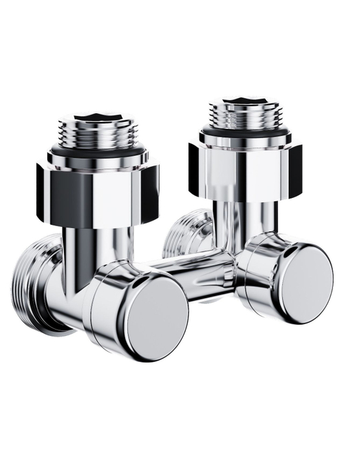 Узел нижнего подключения Royal Thermo Design угловой 1/2"х3/4" EK евроконус (хром)