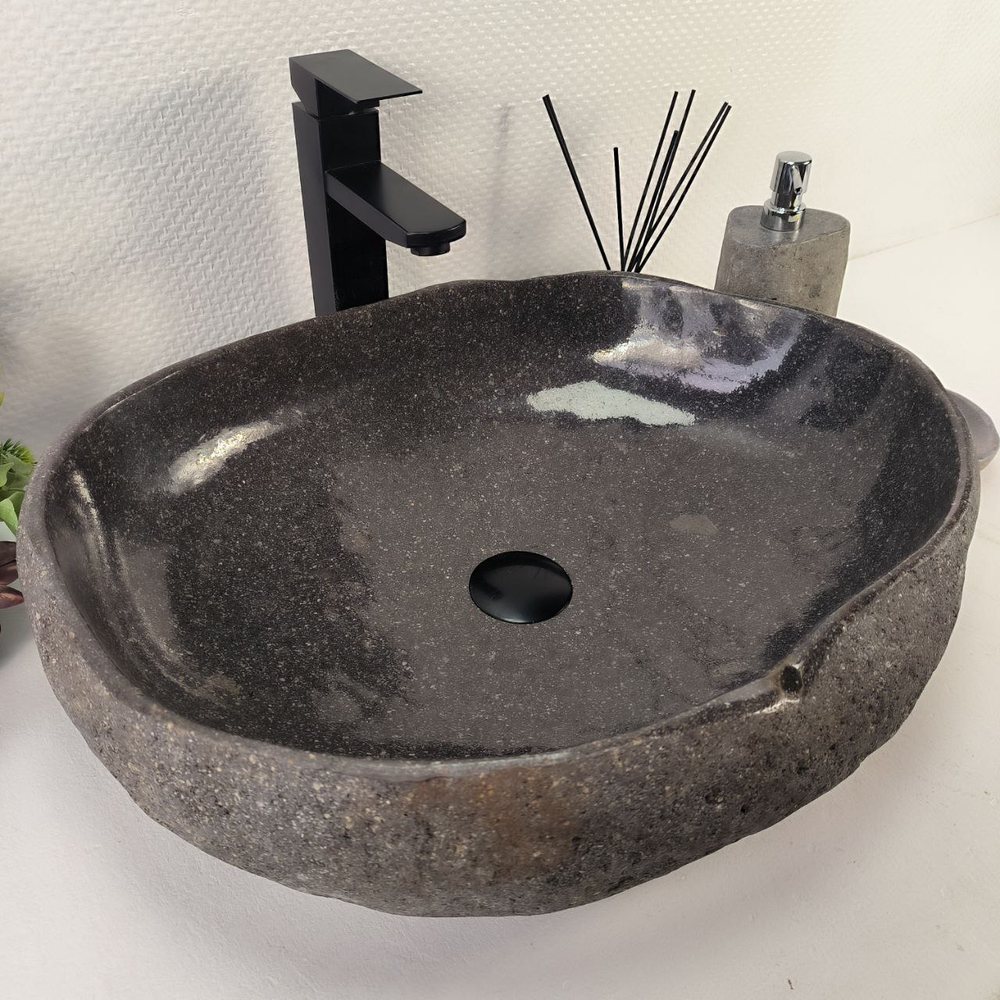 Раковина из речного камня RS-65172 55*43*14 0862