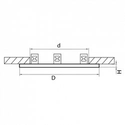 Рамка на 3 светильника Lightstar Intero 111 217936