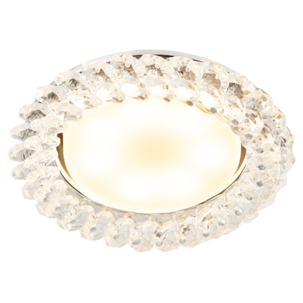 Светильник встраиваемый ЭРА DK84 CH/WH под лампу GX53 хром/прозрачный