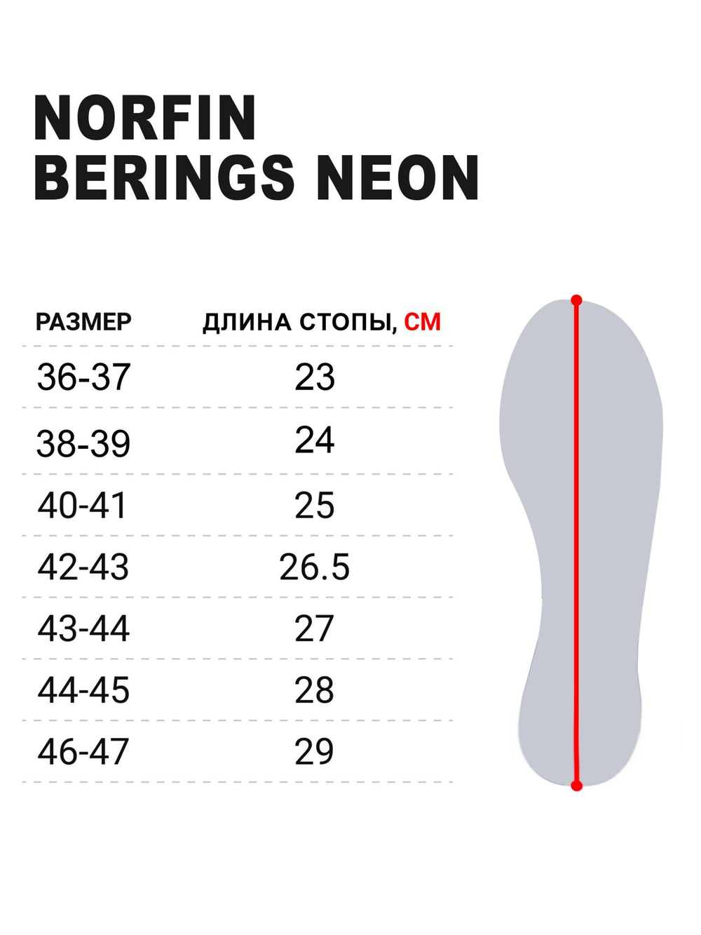 Сапоги зим. Norfin BERINGS NEON с манж. -45С EVA р.44-45
