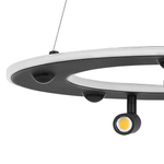 740447 Люстра DIVE LED 60W 3200LM G ЧЕРНЫЙ 3000-6000К