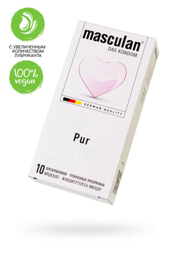 Супертонкие презервативы Masculan Pur - 10 шт.