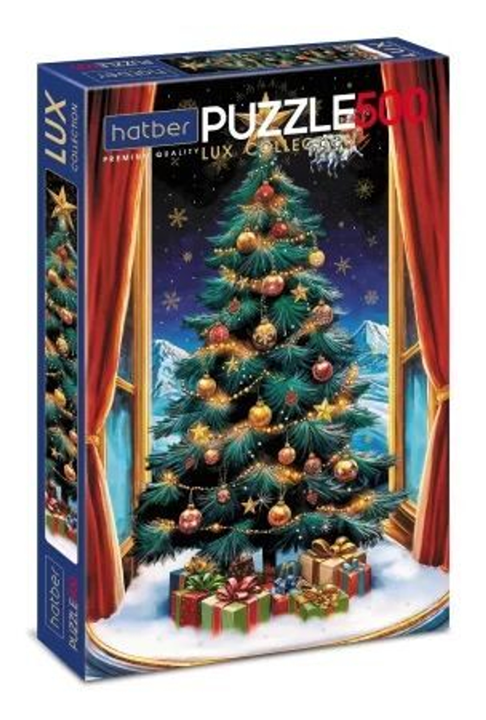 Пазлы 500 элементов 330*480мм. "LUX. Новогоднее чудо" мат.лам., 3Dфольга