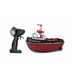 Радиоуправляемый буксир Heng Long Tugboat (черный) 2.4G 1/72 RTR