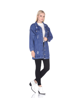 LIGVIANNI Джинсовая куртка Denim Jacket The Fire of Zen