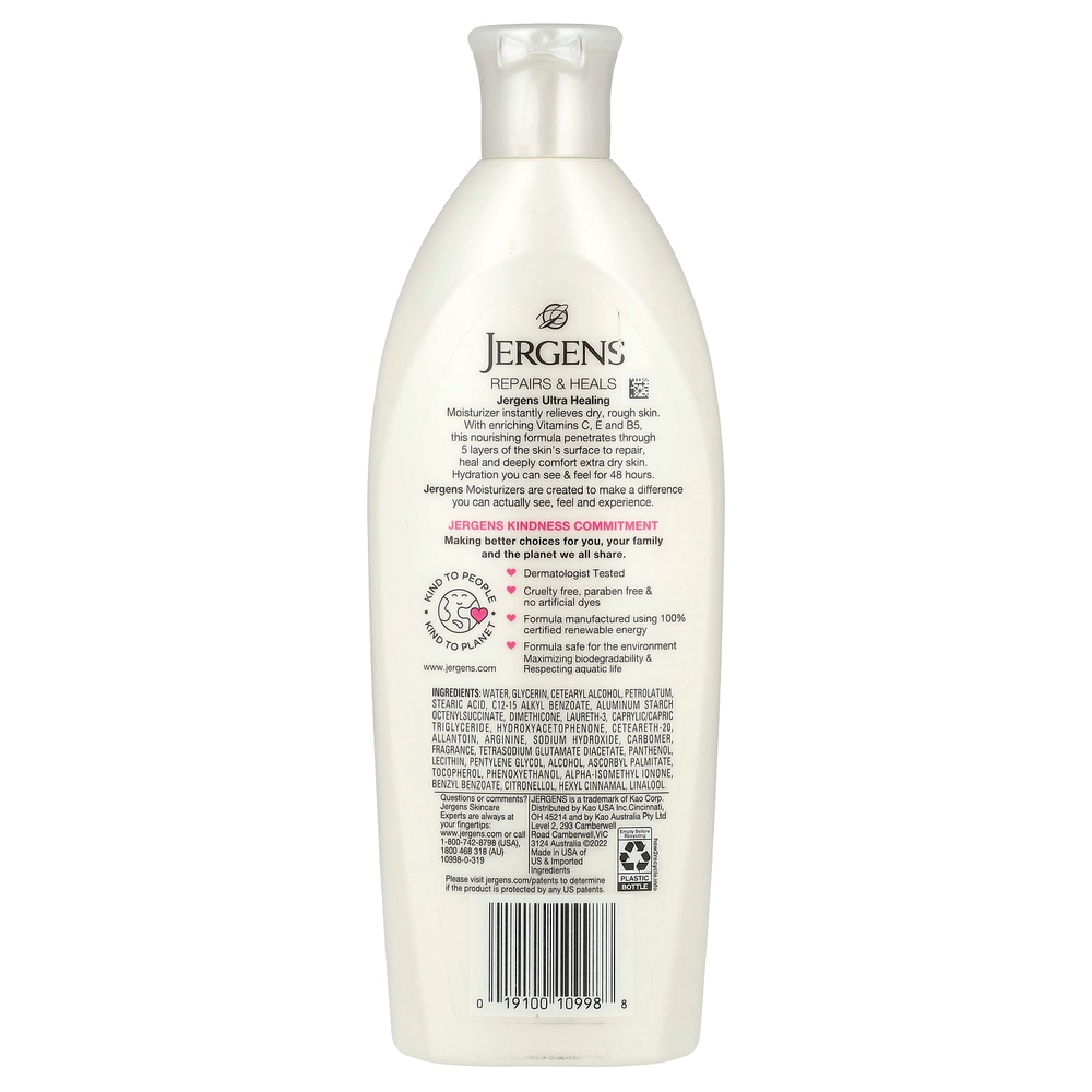 Jergens, Ultra Healing, увлажняющее средство для очень сухой кожи, 295 мл (10 жидк. унц.)
