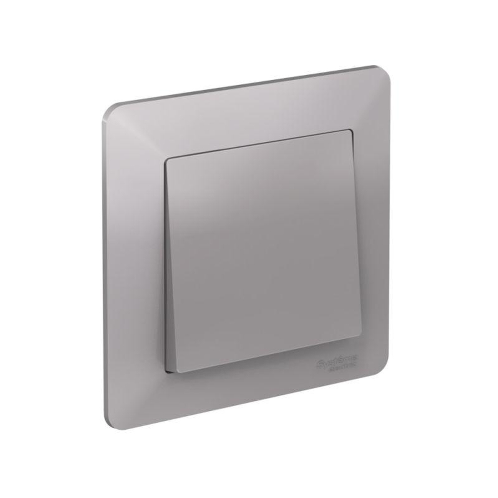 Рамка 1-м AtlasDesign Air алюм./дым. черн. SE ATN220301