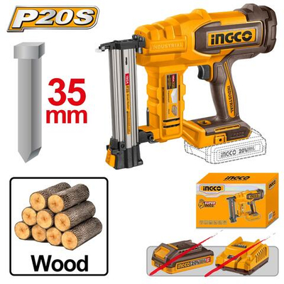Аккумуляторный нейлер 20Вт GA18 15-35мм INGCO CBNLI2005 INDUSTRIAL