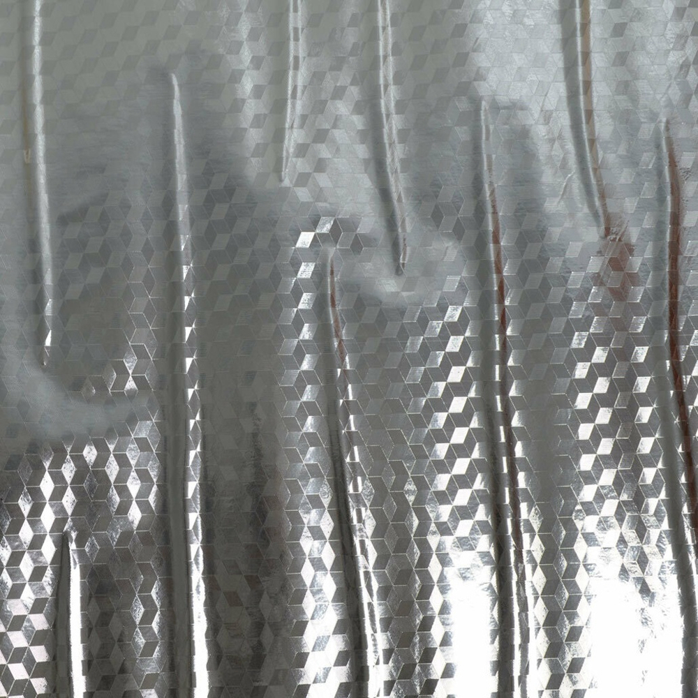 Пленка самоклеящаяся рифленая с алюминиевым напылением 40см*5м (серебро)