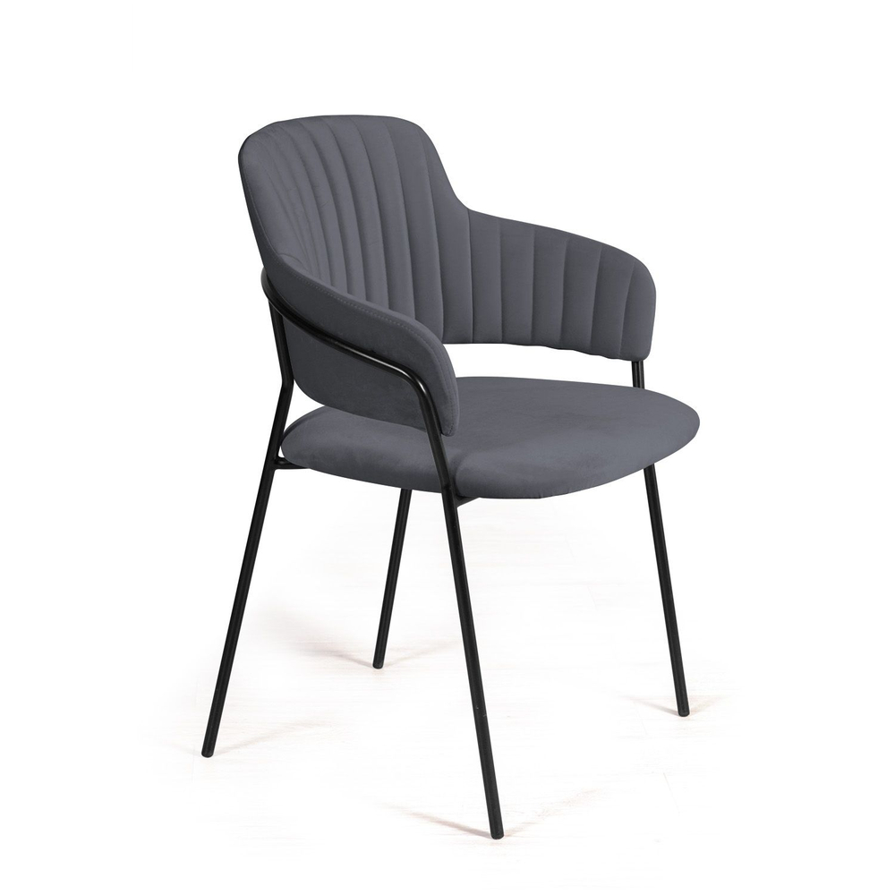 Стул Breeze, бархат серый 27