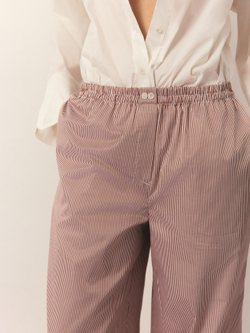 Брюки из хлопка в полоску