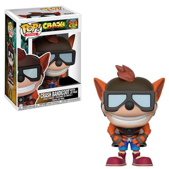 Фигурка Funko POP! Games Crash Bandicoot Crash Bandicoot w/Jet Pack (Exc) (274) 25645 / Фигурка Фанко ПОП! по мотивам игры "Crash Bandicoot" Крэш Бандикут