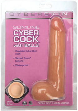 Реалистичный фаллоимитатор CyberSkin, 18 см