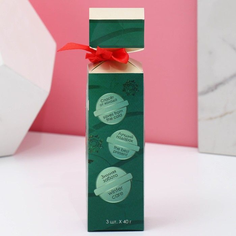 Набор из 3 бомбочек для ванны «Сияй круглый год» с ароматом яблочного пудинга (Цвет: не задано)