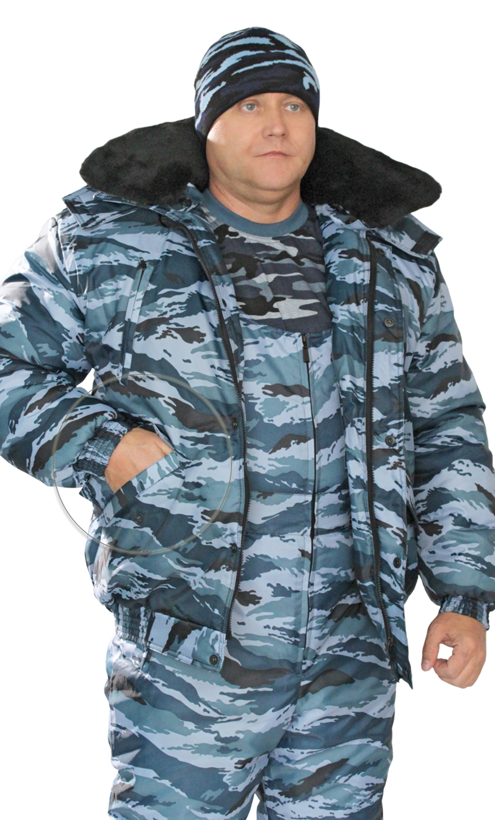 Куртка утеплённая "Норд" Оксфорд серый камыш