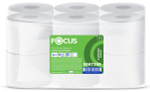 Туалетная бумага FOCUS JUMBO EKO, 1-слойная, 525 метров, белая, 12 штук