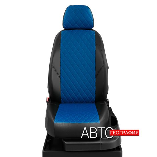 Чехлы на сиденья Ford Fiesta VI (2008-наст. время) седан, 5-дв. хэтчбек из экокожи "Ромб"