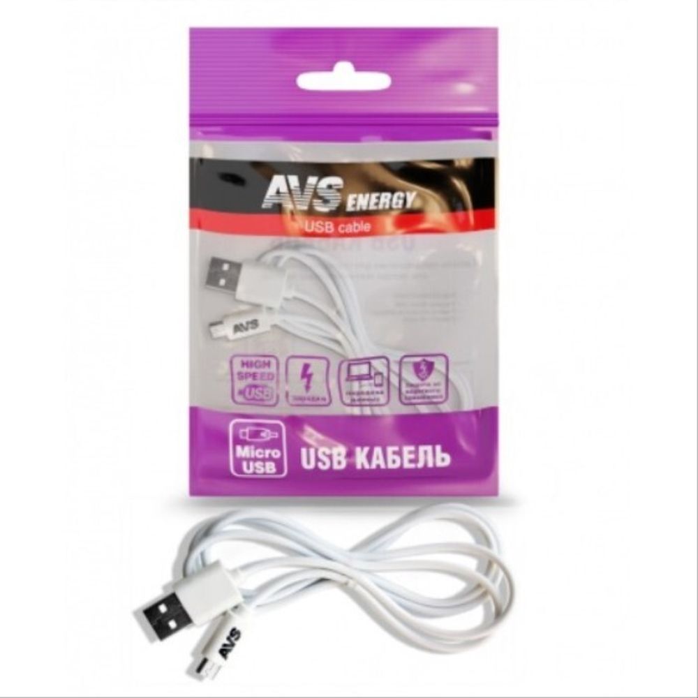Дата-кабель универ. micro USB /Android/ 1 м (AVS)
