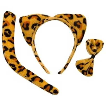 Набор Леопард (ободок, бантик, хвост)