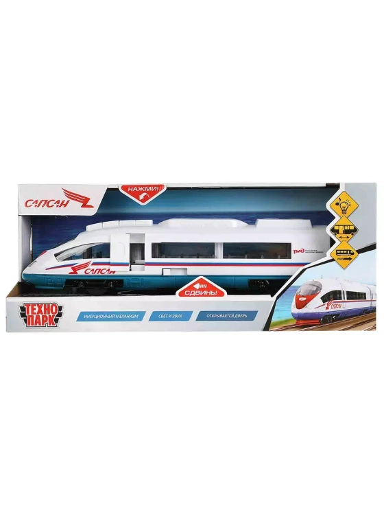 Игрушечный транспор Электропоезд Сапсан звук свет 30 см
