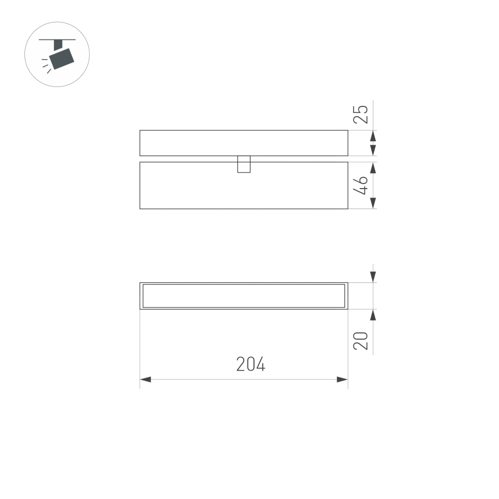 Светильник MAG-FLAT-FOLD-25-S200-6W Day4000 (WH, 100 deg, 24V) (Arlight, IP20 Металл, 5 лет) 050068