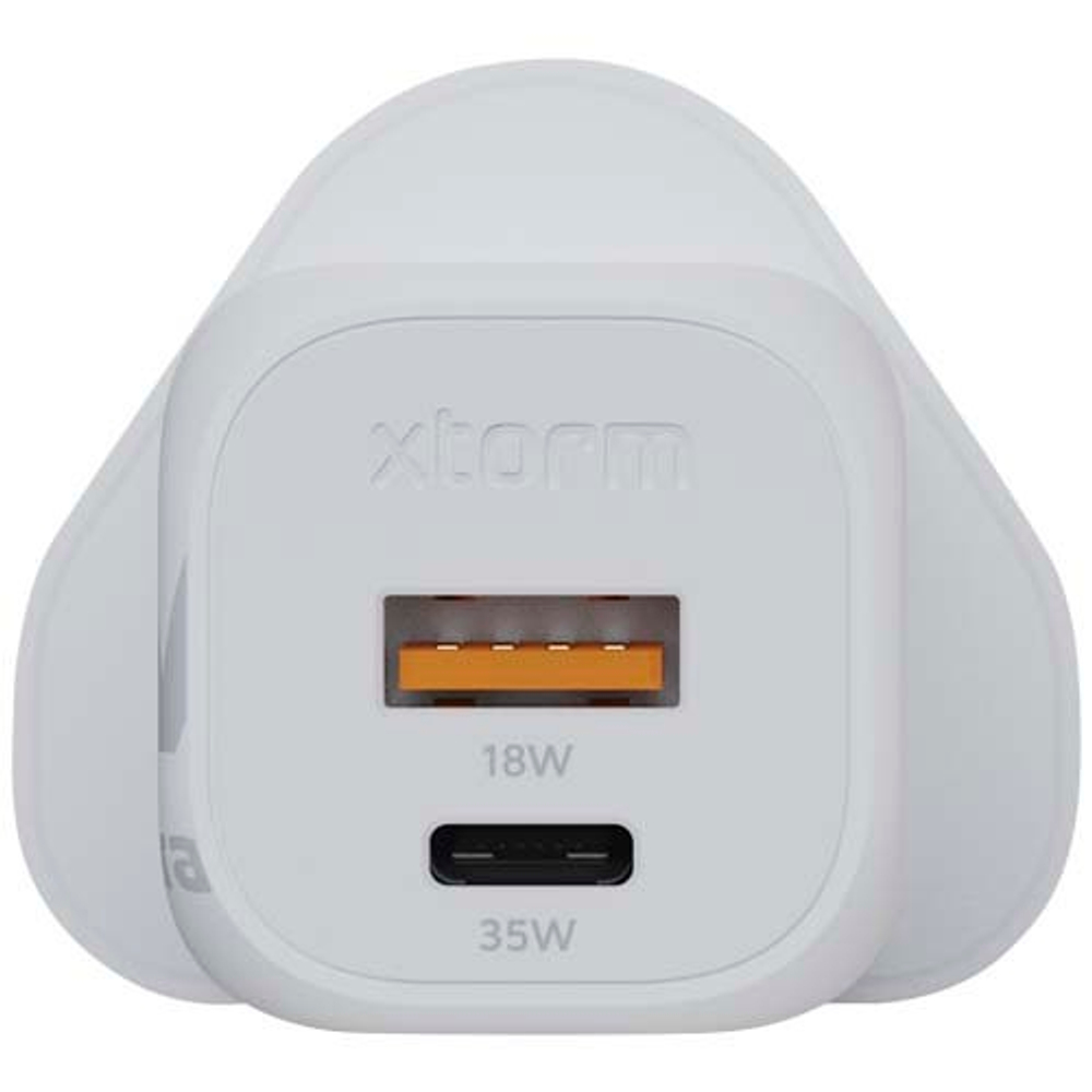 Xtorm XEC035 GaN² Ultra сетевое зарядное устройство мощностью 35 Вт, вилка стандарта Великобритании