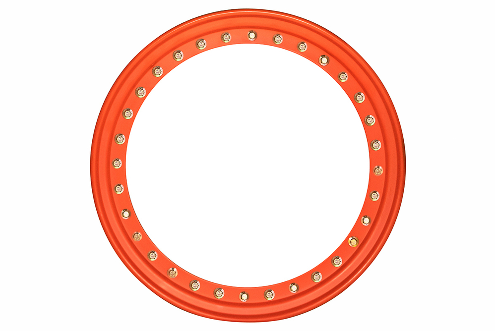 Диск усиленный стальной черный 6x139,7 8xR16 d110 ET-19 с бедлоком (оранжевый)