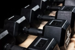 Гантель с обрезиненной ручкой 40 кг гексагональная